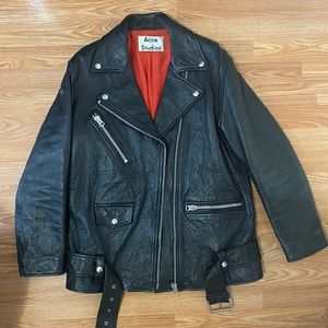 Acne Studios Mrytle Memory Leather Jacket